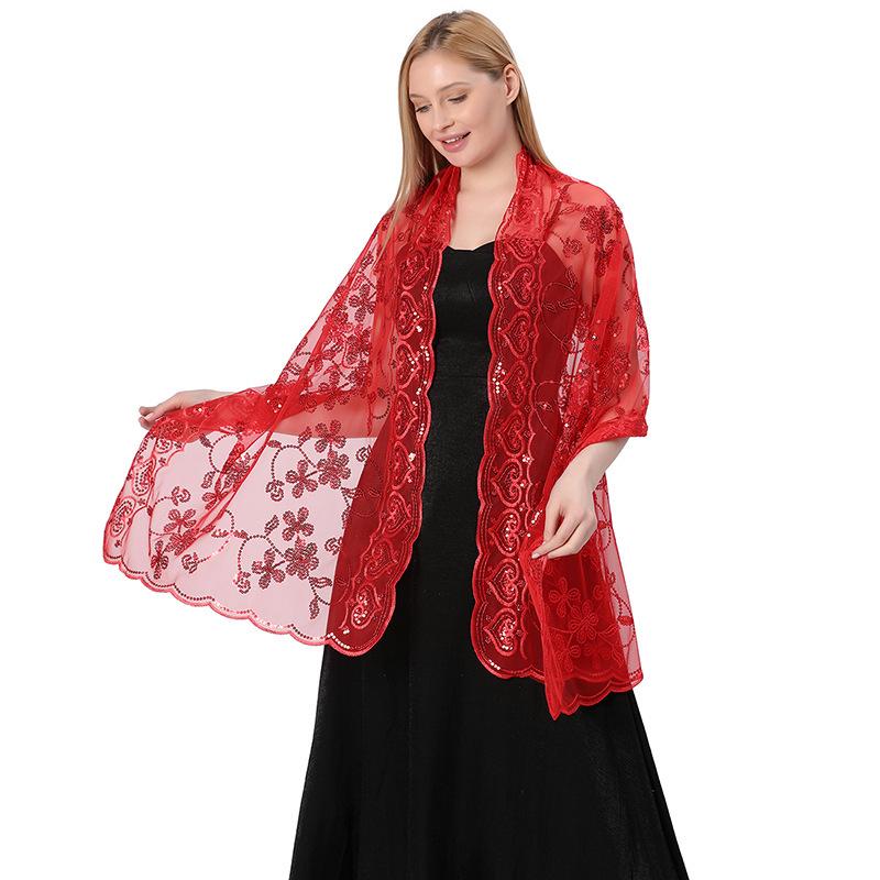 Sequined Shawl for Weddings & Evenings - Bride, Bridesmaid, Qipao, Gown, Women s Scarf
Sequined Shawl for Weddings & Evenings - Bride, Bridesmaid, Qipao, Gown, Women s Scarf