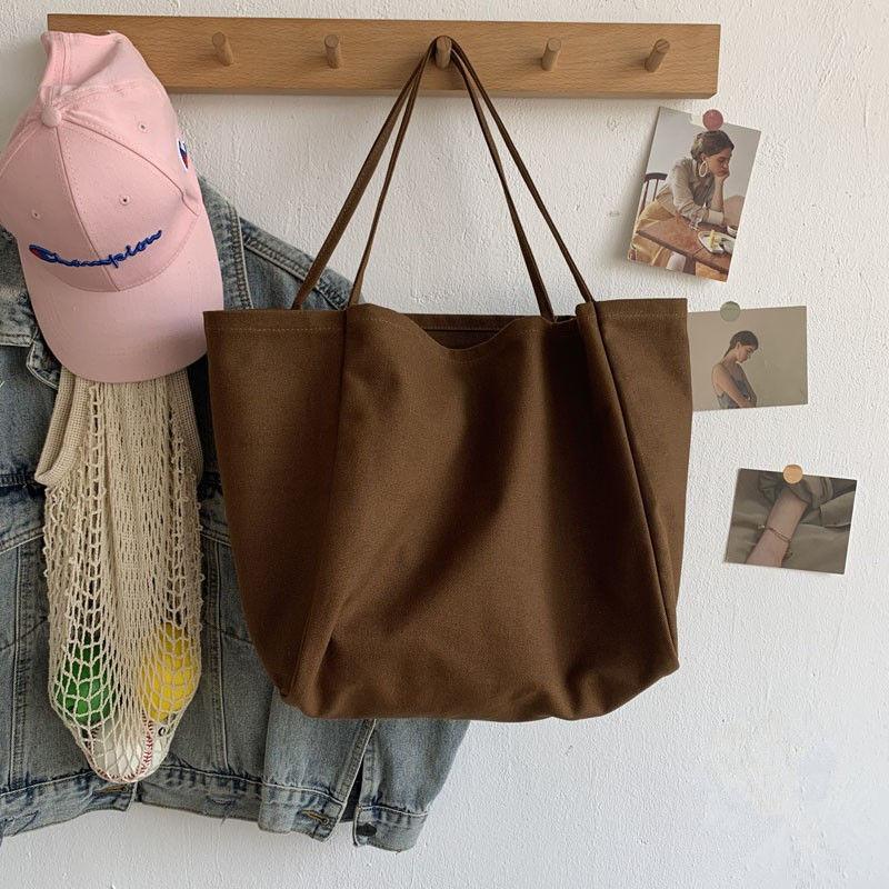 Yogodlns Cusual Canvas Handbag For Women Large Capacity Tote Bag Simple Solid Color Shoulder Bag Shopping Big Reusable Lady Tote 30x18x31cm
Yogodlns Cusual Canvas Handbag For Women Large Capacity Tote Bag Simple Solid Color Shoulder Bag Shopping Big Reusable Lady Tote 30x18x31cm