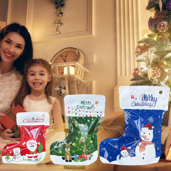 10Pcs Gift Bags Sock Shape for Christmas Party Favor Colorful Xmas Element Convenient Packing Lightweight
10Pcs Gift Bags Sock Shape for Christmas Party Favor Colorful Xmas Element Convenient Packing Lightweight