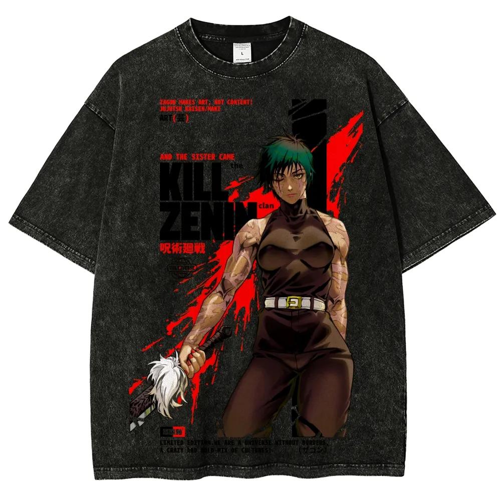 Gojo vs Sukuna Jujutsu Kaisen T-shirt Vintage Washed Anime Graphic Tee Retro Harajuku Oversized Cotton Streetwear Men Clothes M
Gojo vs Sukuna Jujutsu Kaisen T-shirt Vintage Washed Anime Graphic Tee Retro Harajuku Oversized Cotton Streetwear Men Clothes M