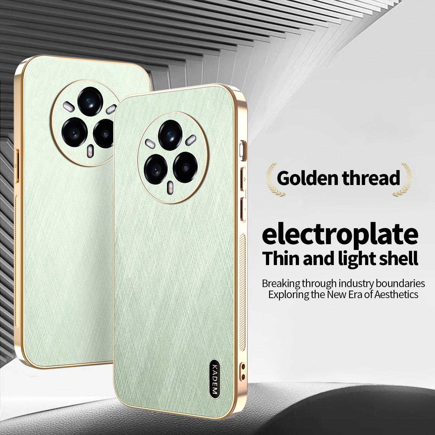KADEM For Realme 14 Pro+ 5G Case Electroplating Silk Texture PU+TPU Phone Back Cover Green
KADEM For Realme 14 Pro+ 5G Case Electroplating Silk Texture PU+TPU Phone Back Cover Green