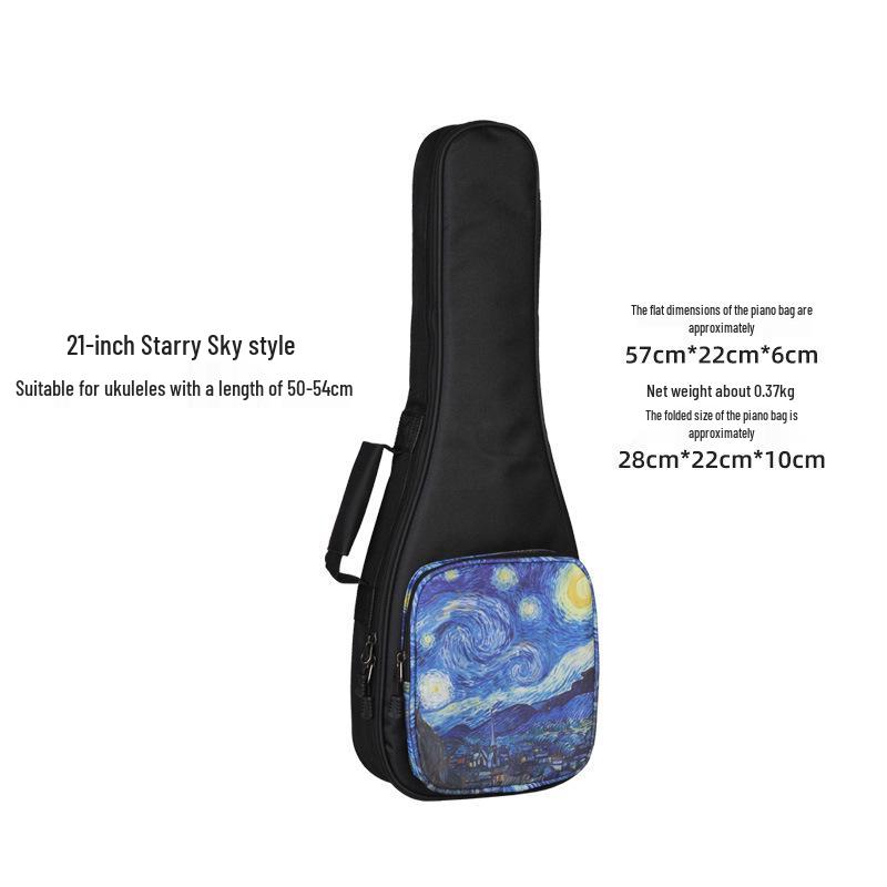 Starry Sky Ukulele Case, 21/23/26 inch, with 10mm Padding & Strap Ukulele with Padded Bag
Starry Sky Ukulele Case, 21/23/26 inch, with 10mm Padding & Strap Ukulele with Padded Bag