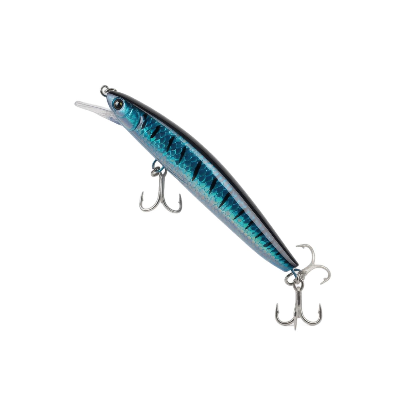 11 5cm Long Casting Minnow Fishing Lure with Triple Reinforced Blood Groove and Three Treble Hooks for Freshwater and Saltwater Fishing one size
11 5cm Long Casting Minnow Fishing Lure with Triple Reinforced Blood Groove and Three Treble Hooks for Freshwater and Saltwater Fishing one size