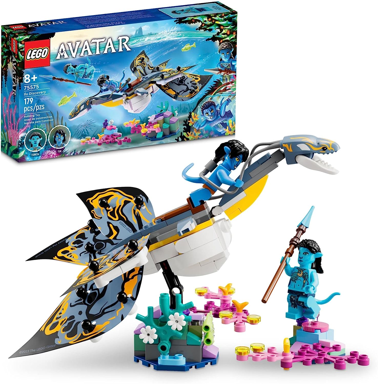 LEGO Avatar Ilu Discovery 75575, набор для сборки фильма «Путь воды», набор «Океан», фигурка подводного существа, похожая на животное, идея для коллекционной демонстрации
LEGO Avatar Ilu Discovery 75575, набор для сборки фильма «Путь воды», набор «Океан», фигурка подводного существа, похожая на животное, идея для коллекционной демонстрации