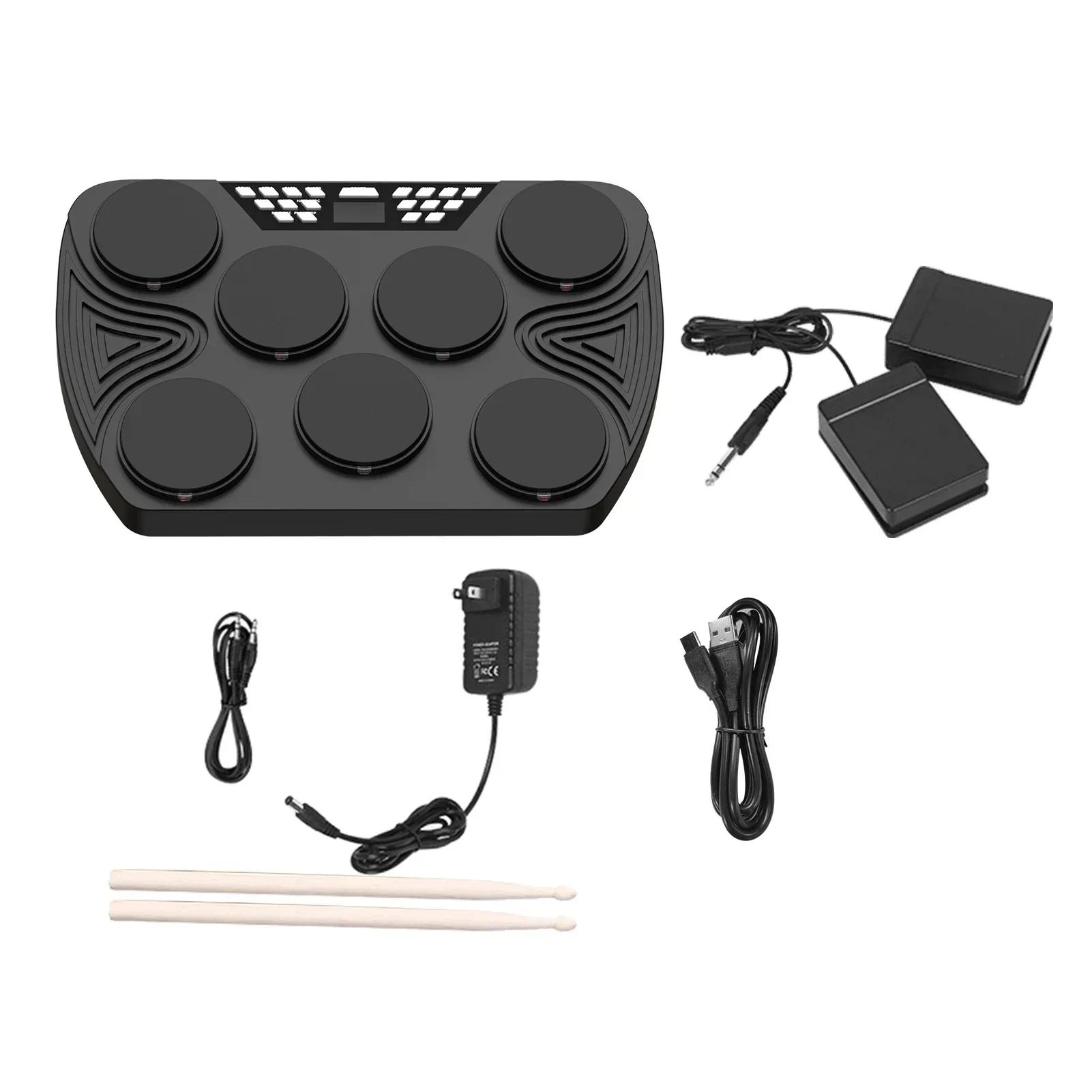 Electronic Drum Set 7 Speed Desktop Drum with Built-in 2 Speakers Stereo Rechargeable Practice Portable Drum Pads
Electronic Drum Set 7 Speed Desktop Drum with Built-in 2 Speakers Stereo Rechargeable Practice Portable Drum Pads