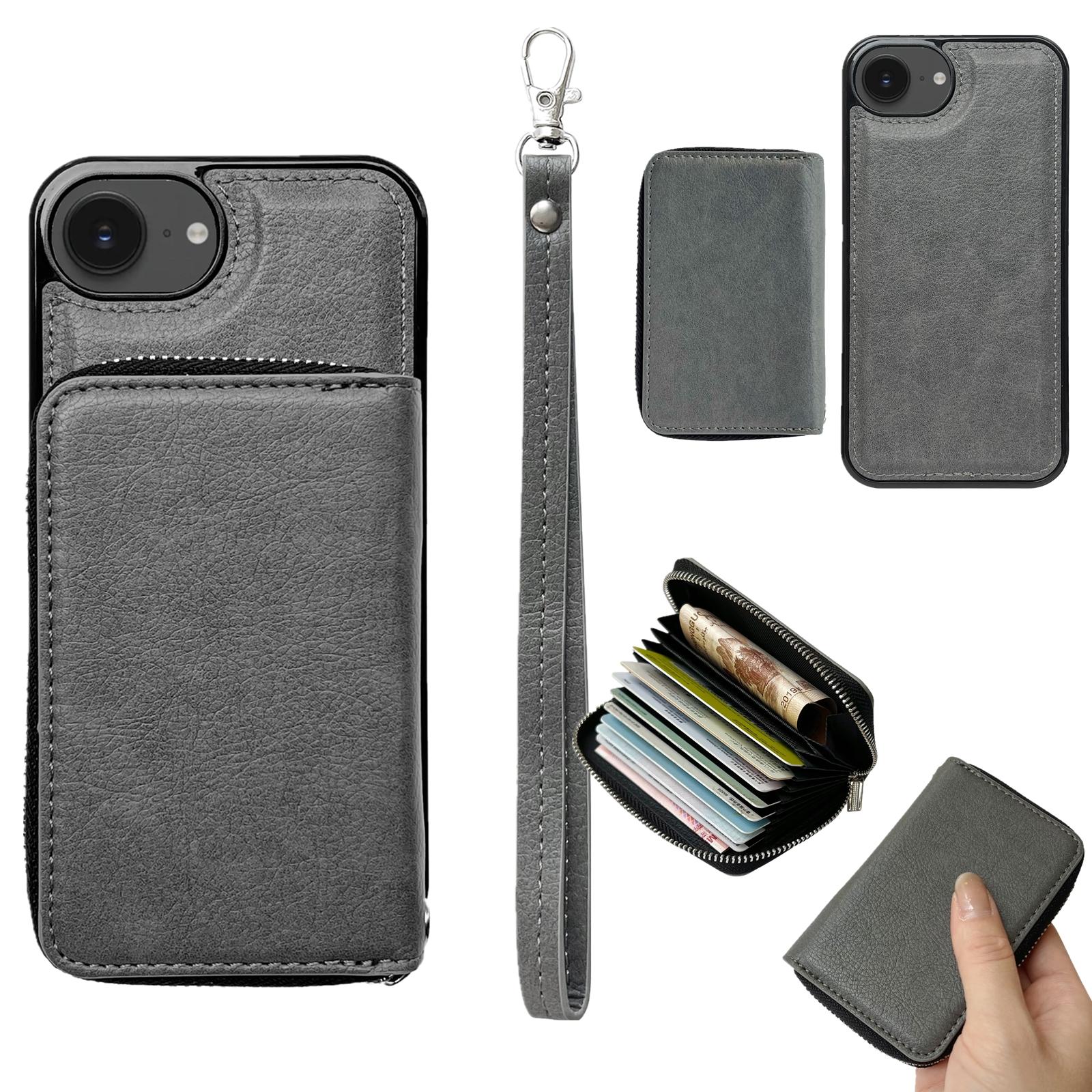 Для iPhone 16e Чохол Знімний Картхолдер на блискавці PU TPU Підставка Чохол для телефону з ремінцем Grey
Для iPhone 16e Чохол Знімний Картхолдер на блискавці PU TPU Підставка Чохол для телефону з ремінцем Grey