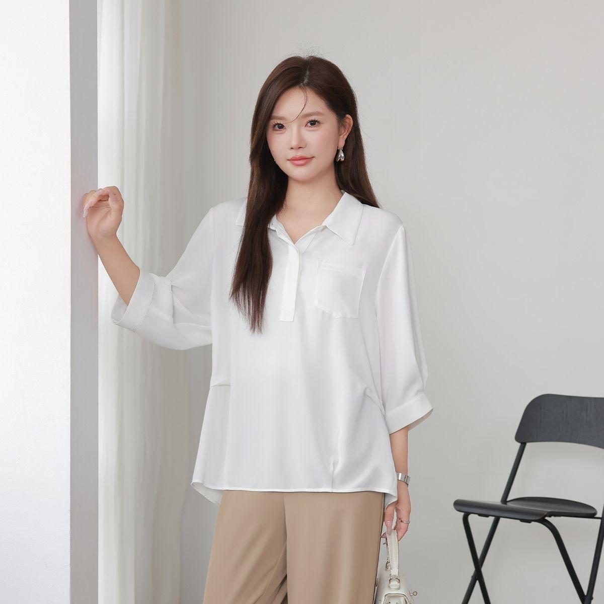 Unique, beautiful and good-looking large-size women s clothing, new spring and summer new fat mm drape split top shirt M белый
Unique, beautiful and good-looking large-size women s clothing, new spring and summer new fat mm drape split top shirt M белый