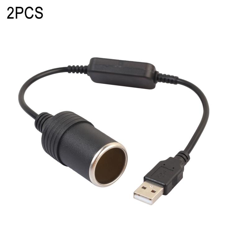 2 PCS Car USB to Cigarette Lighter Socket 5V to 12V Boost Power Adapter Cable, Model: 35cm 35cm
2 PCS Car USB to Cigarette Lighter Socket 5V to 12V Boost Power Adapter Cable, Model: 35cm 35cm