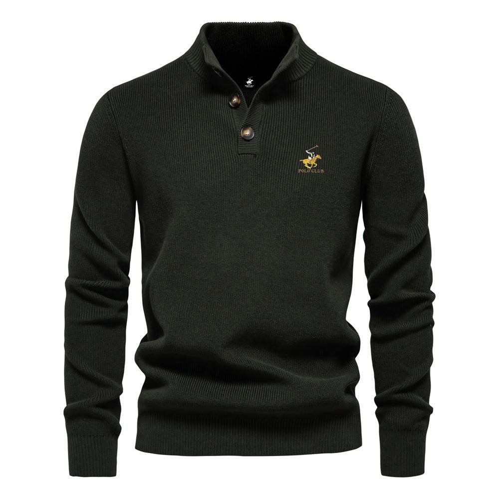 POLO CLUB Autumn and Winter New Pony Embroidered Sweater Stand Up Collar Men s High-quality Business Sweater Solid Color Casual Knit Sweater XXL
POLO CLUB Autumn and Winter New Pony Embroidered Sweater Stand Up Collar Men s High-quality Business Sweater Solid Color Casual Knit Sweater XXL