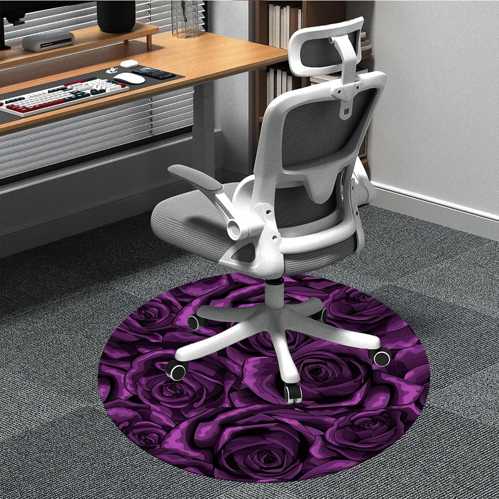 1pc Purple Roses Carpet, Round Non Slip Durable Large Size Office Carpet, Suitable for Office 80cm
1pc Purple Roses Carpet, Round Non Slip Durable Large Size Office Carpet, Suitable for Office 80cm