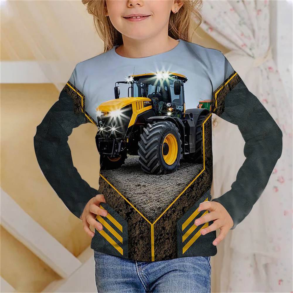 Детский трактор 3D цифровая печать девочка веселая и модная футболка с круглым вырезом и длинным рукавом 170
Детский трактор 3D цифровая печать девочка веселая и модная футболка с круглым вырезом и длинным рукавом 170
