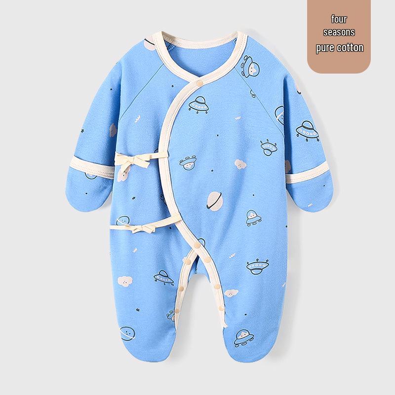 Newborn Cotton Pajamas: Anti-Scratch Mittens & Foot Covers, All-Season Onesie Size 52
Newborn Cotton Pajamas: Anti-Scratch Mittens & Foot Covers, All-Season Onesie Size 52