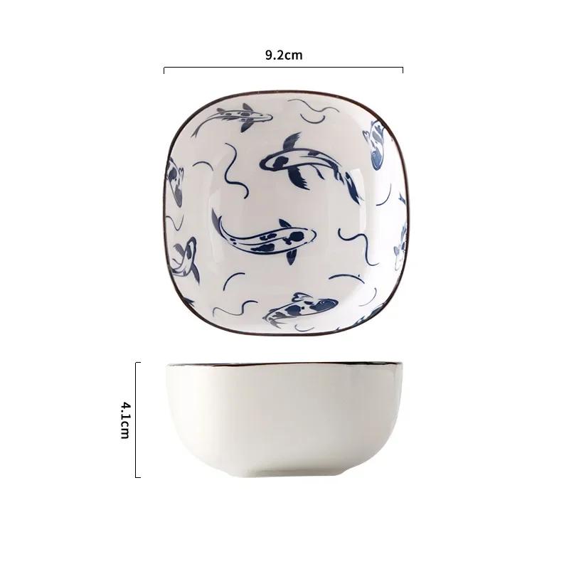 Japanese Square Dip Bowl Ceramic Household Printing Soy Sushi Sauce Plate Snacks Fruit Plate Cheese Dipping Sauce Dish Tableware
Japanese Square Dip Bowl Ceramic Household Printing Soy Sushi Sauce Plate Snacks Fruit Plate Cheese Dipping Sauce Dish Tableware