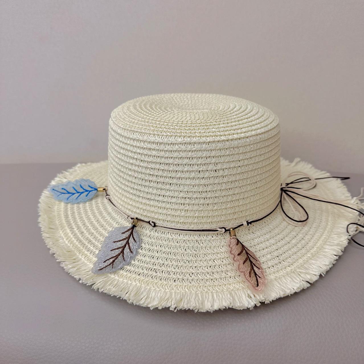 Summer New Flat Brimmed Casual Women s Hat Decorated with Leaves Beach Hat with Flat Roof and Grass Hat for Beach Outings and Sun Protection M(56-58cm)
Summer New Flat Brimmed Casual Women s Hat Decorated with Leaves Beach Hat with Flat Roof and Grass Hat for Beach Outings and Sun Protection M(56-58cm)