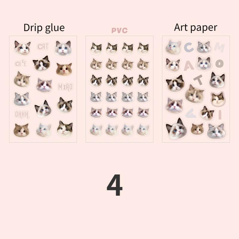 Mr. Paper Cute Cat Head Flat Sticker Cartoon Animal Guka DIY Handbook Decoration Kawaii Stickers Stationery 4 Style
Mr. Paper Cute Cat Head Flat Sticker Cartoon Animal Guka DIY Handbook Decoration Kawaii Stickers Stationery 4 Style