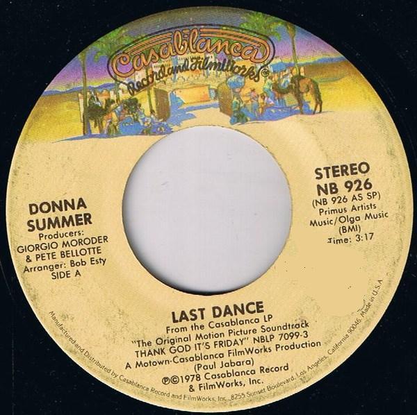 7-дюймовая пластинка DONNA SUMMER - Last Dance / With Your Love NB926 CASABLANCA 1978 US Соул/Фанк Б/У
7-дюймовая пластинка DONNA SUMMER - Last Dance / With Your Love NB926 CASABLANCA 1978 US Соул/Фанк Б/У