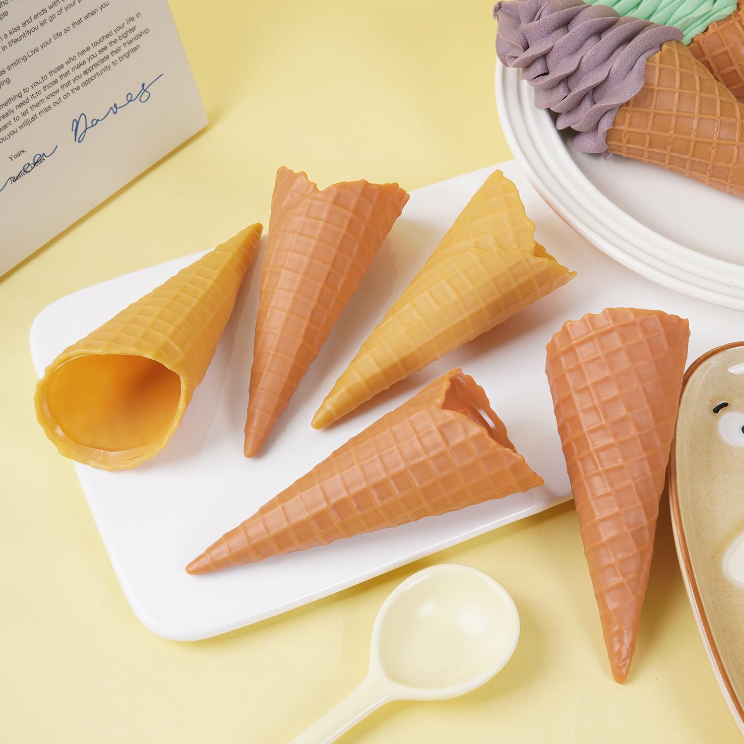 Large Hollow PVC Faux Ice Cream Cone Model with Crispy Skin - DIY Edible Toy and Handmade Prop Ornament. New Large Crunchy Cone - Caramel
Large Hollow PVC Faux Ice Cream Cone Model with Crispy Skin - DIY Edible Toy and Handmade Prop Ornament. New Large Crunchy Cone - Caramel
