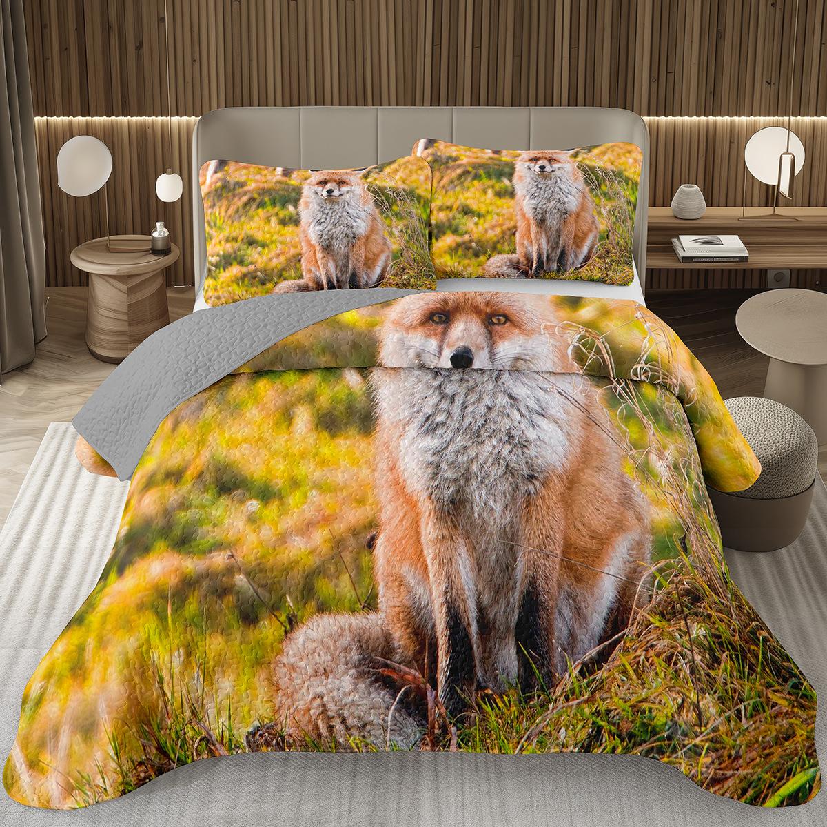 Comforter Kawaii Fox 2/3-Piece Forest Animal Reversible Quilt Set Nature Woodland Foxs Quilted For Girls Teen Bedroom Comforter (quilt)-EU Single(135*200cm)3pcs
Comforter Kawaii Fox 2/3-Piece Forest Animal Reversible Quilt Set Nature Woodland Foxs Quilted For Girls Teen Bedroom Comforter (quilt)-EU Single(135*200cm)3pcs