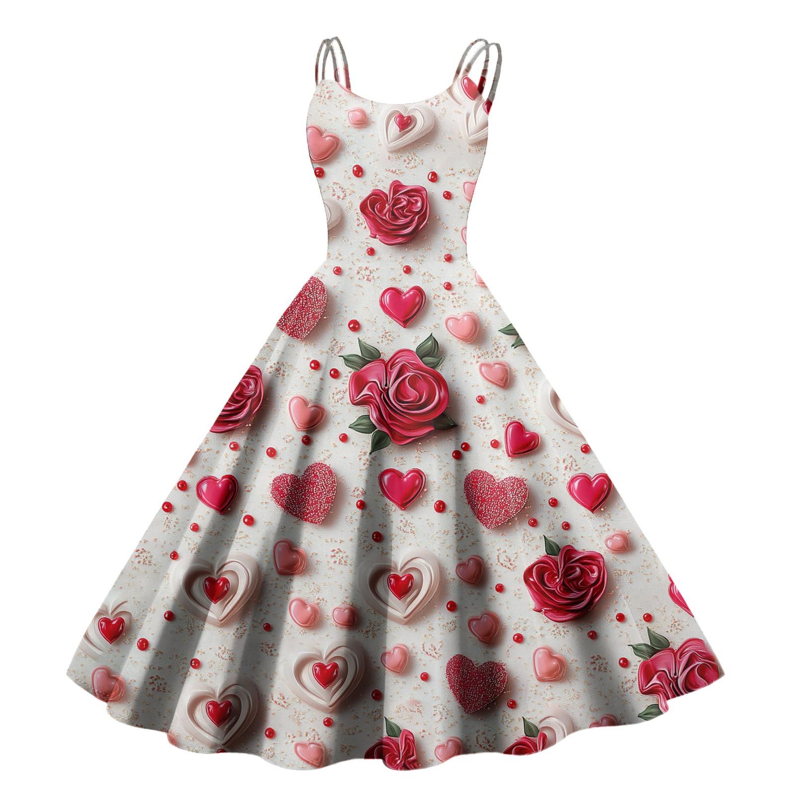 Сексуальна старовинна сукня з відкритими плечима з принтом серця кохання для жінок M
Сексуальна старовинна сукня з відкритими плечима з принтом серця кохання для жінок M