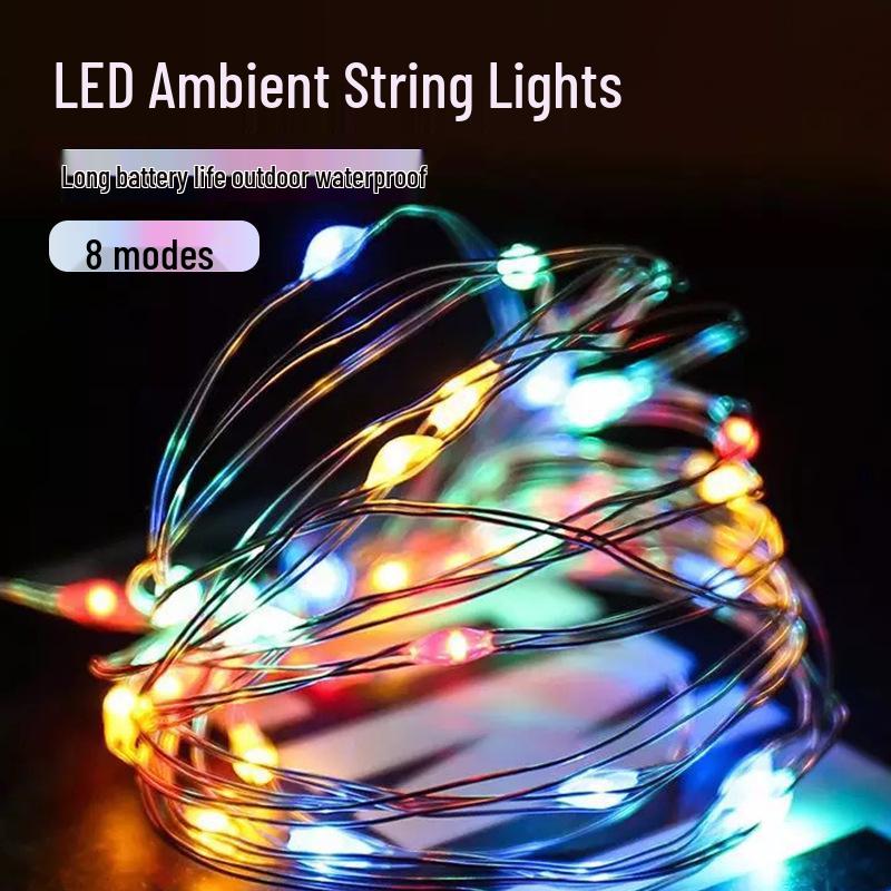 Waterproof Copper Wire LED String Lights with 8 Modes - USB Powered Decorative Star Lights in Gift Box 1m 10 LEDs USB Steady On (Silver Wire) разноцветные
Waterproof Copper Wire LED String Lights with 8 Modes - USB Powered Decorative Star Lights in Gift Box 1m 10 LEDs USB Steady On (Silver Wire) разноцветные