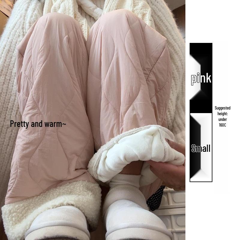 Women s Pink Fleece Cotton Wide-Leg Pants - Casual Warm Plush Spliced Design for Autumn/Winter 2025 S
Women s Pink Fleece Cotton Wide-Leg Pants - Casual Warm Plush Spliced Design for Autumn/Winter 2025 S