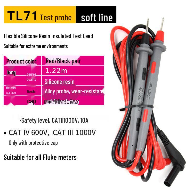 Зонди для мультиметра Fluke TL30 TL175, Високоякісна чиста мідь, Аксесуари для щупів TL75 Extra Sharp
Зонди для мультиметра Fluke TL30 TL175, Високоякісна чиста мідь, Аксесуари для щупів TL75 Extra Sharp