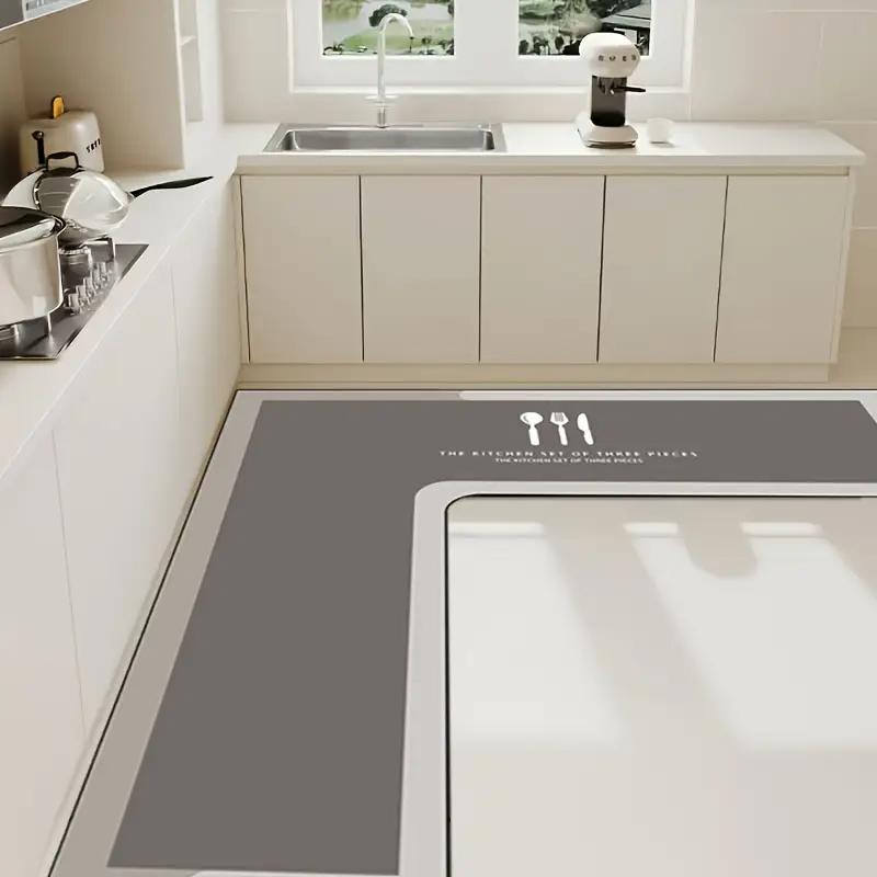 Мінімалістичний L-подібний кухонний килимок, Водо- та маслопоглинаючий кухонний килимок з діатомової глини для домашнього декору 80x80cm 31x31inch
Мінімалістичний L-подібний кухонний килимок, Водо- та маслопоглинаючий кухонний килимок з діатомової глини для домашнього декору 80x80cm 31x31inch