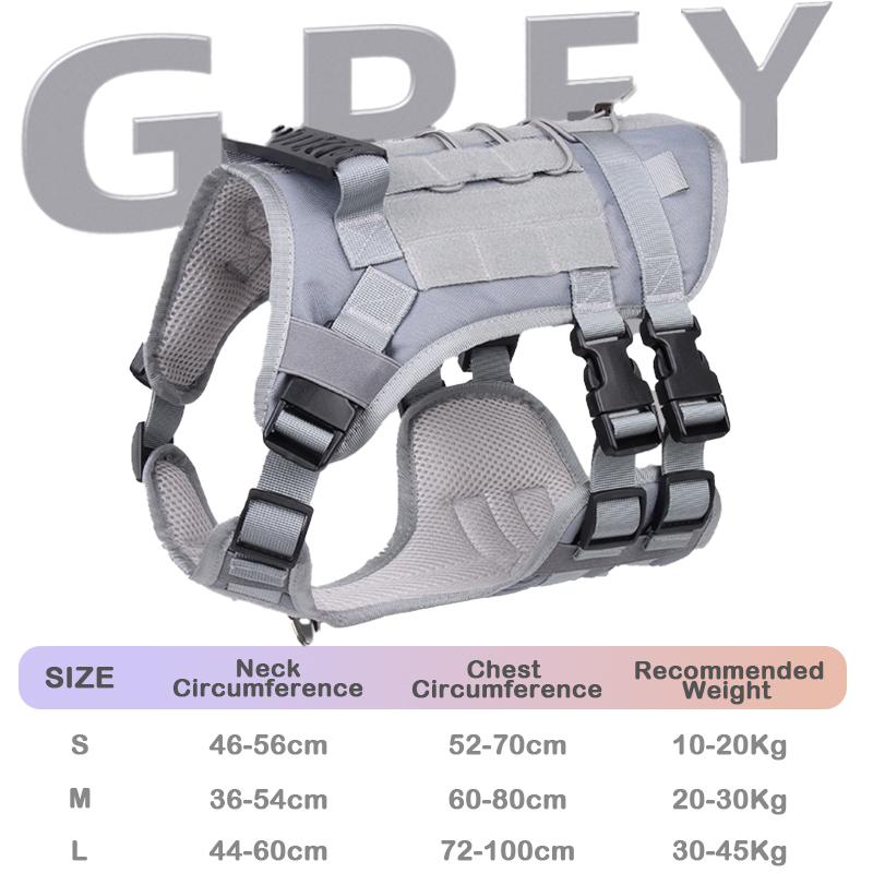 Tactical Reflective Military Dog Harness Vest For Large Dogs Working Dogs With Handle Easy Control Adjustable Harnesses S
Tactical Reflective Military Dog Harness Vest For Large Dogs Working Dogs With Handle Easy Control Adjustable Harnesses S