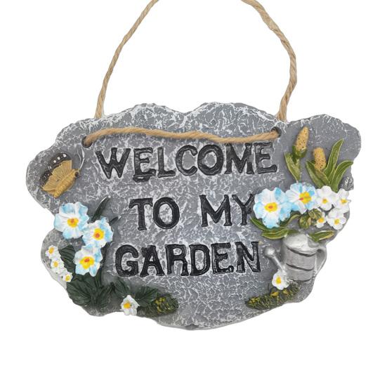 Resin Garden Welcome Sign with Flowers Birds Decorative Outdoor Garden Stone Plaque with Hemp Rope for Rustic Yard Lawn Patio Home Decor C
Resin Garden Welcome Sign with Flowers Birds Decorative Outdoor Garden Stone Plaque with Hemp Rope for Rustic Yard Lawn Patio Home Decor C