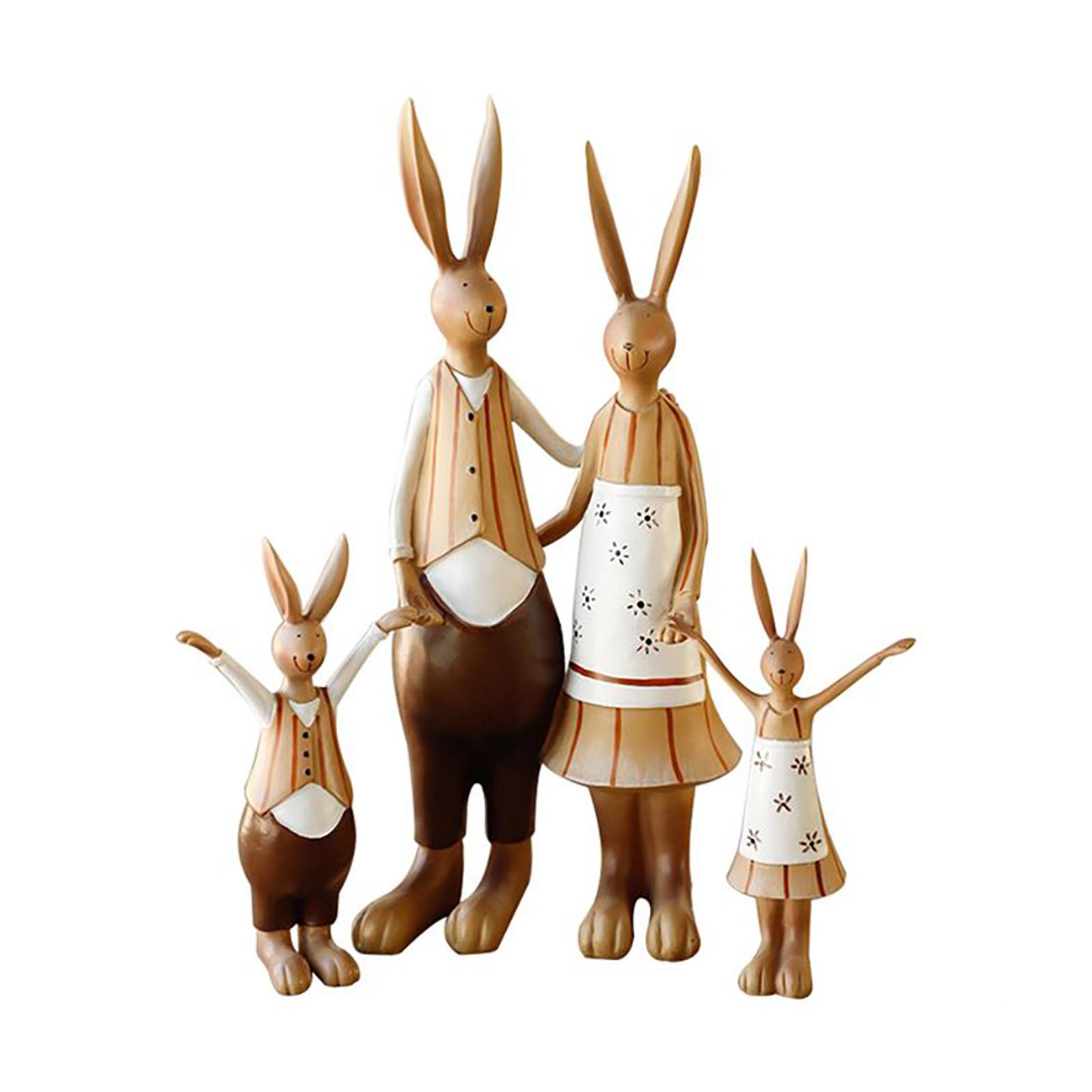 Rabbit Statue Resin Coating Cute Vintage Look Vivid Clear Texture Garden Bunny Ornament Decoration
Rabbit Statue Resin Coating Cute Vintage Look Vivid Clear Texture Garden Bunny Ornament Decoration