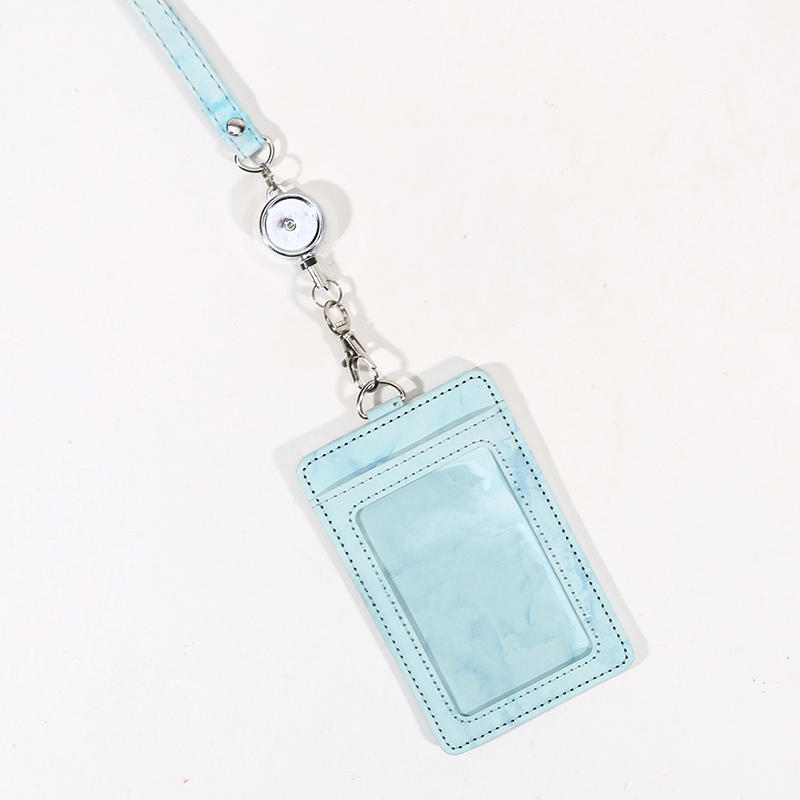 Marble Pattern PU Leather Vertical ID Badge Holder Retractable Lanyard Multipurpose Card Case For Daily Work Business Card світло-синій колір
Marble Pattern PU Leather Vertical ID Badge Holder Retractable Lanyard Multipurpose Card Case For Daily Work Business Card світло-синій колір