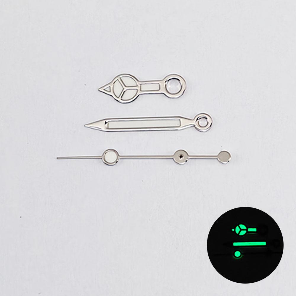 NH35 Watch Hands for NH36 4R 7S Movement High Quality Silver Border Needle 7.75*12*12.5mm Green Luminous Diving Watches Pointers
NH35 Watch Hands for NH36 4R 7S Movement High Quality Silver Border Needle 7.75*12*12.5mm Green Luminous Diving Watches Pointers