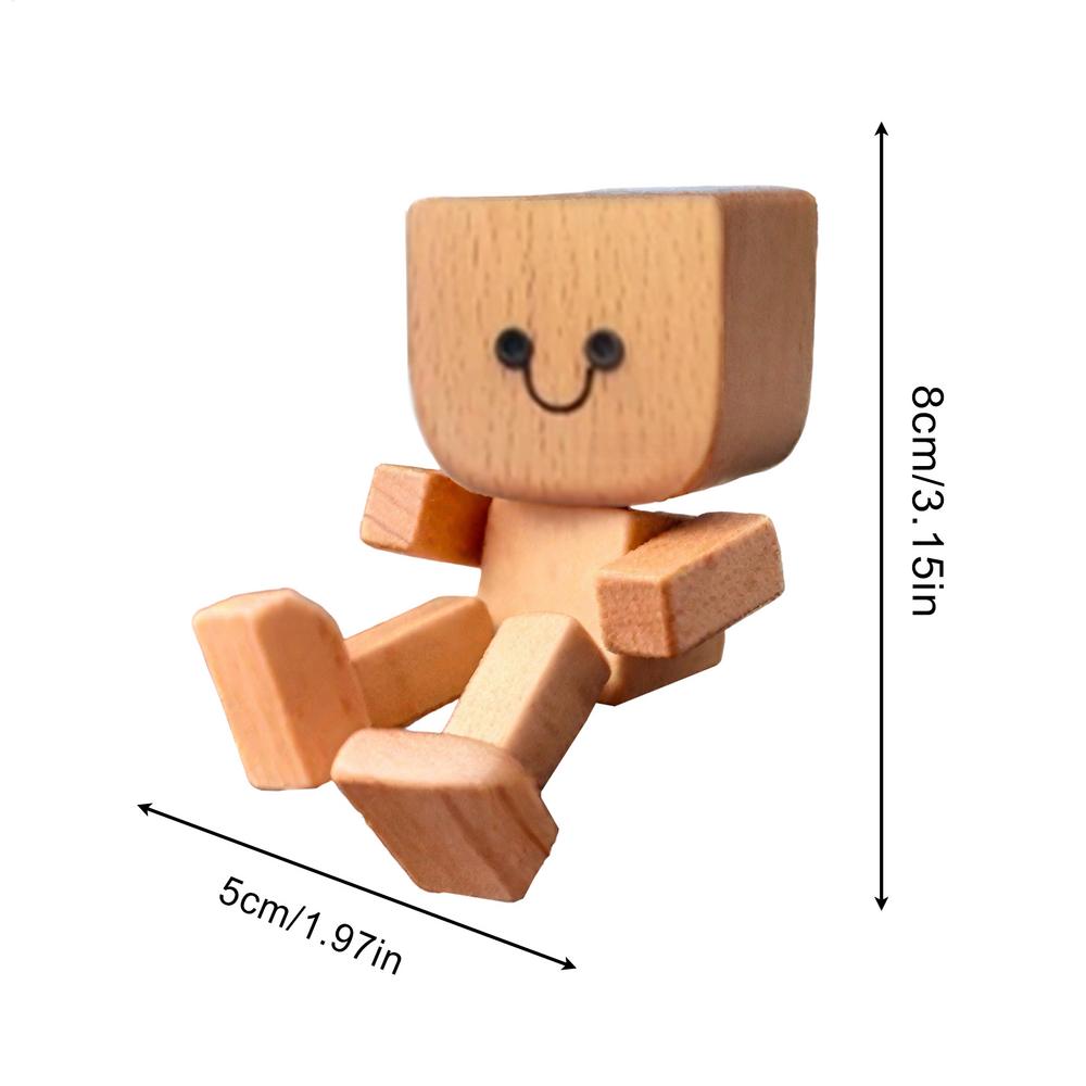 Shaking Wooden Man Figurine Handmade Shaking Doll Car Dashboard Decor Statue for Automotive Console Scooters Sedans Pickups
Shaking Wooden Man Figurine Handmade Shaking Doll Car Dashboard Decor Statue for Automotive Console Scooters Sedans Pickups