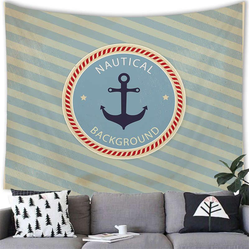 Marine sailboat anchor fish stripes digitalprinted polyester tapestries living rooms bedrooms macrame wall hanging room 74x94cm(29x37in)
Marine sailboat anchor fish stripes digitalprinted polyester tapestries living rooms bedrooms macrame wall hanging room 74x94cm(29x37in)