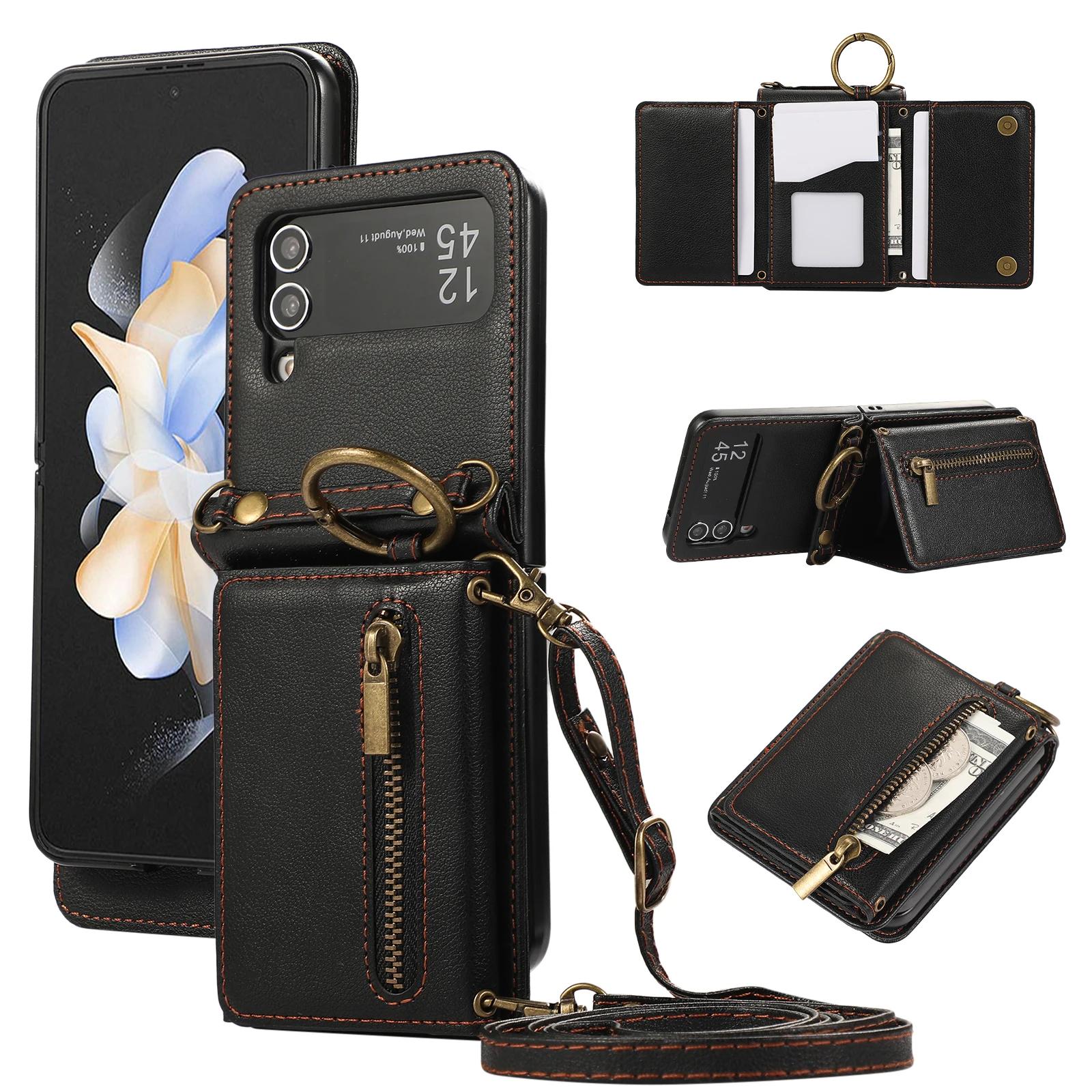Lanyard Ring Holder Zipper Cards Solt Wallet Leather Case For Samsung Galaxy Z Flip 7 6 5 4 3 Triple Fold Stand Crossbody Cover For Samsung Z Flip 5 чёрный
Lanyard Ring Holder Zipper Cards Solt Wallet Leather Case For Samsung Galaxy Z Flip 7 6 5 4 3 Triple Fold Stand Crossbody Cover For Samsung Z Flip 5 чёрный