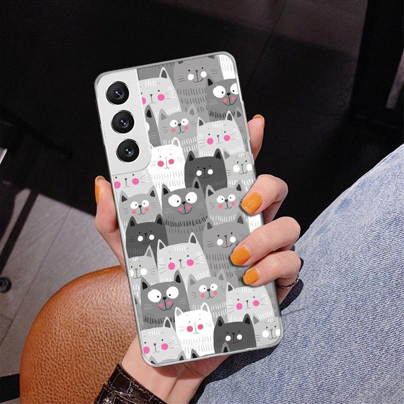 Cartoon Cute Cats Background Phnoe Case for Samsung Galaxy S26 S25 Edge S23 S24 Ultra S22 Plus S21 S20 FE Unique Cover Soft Coqu Samsung S23 FE
Cartoon Cute Cats Background Phnoe Case for Samsung Galaxy S26 S25 Edge S23 S24 Ultra S22 Plus S21 S20 FE Unique Cover Soft Coqu Samsung S23 FE