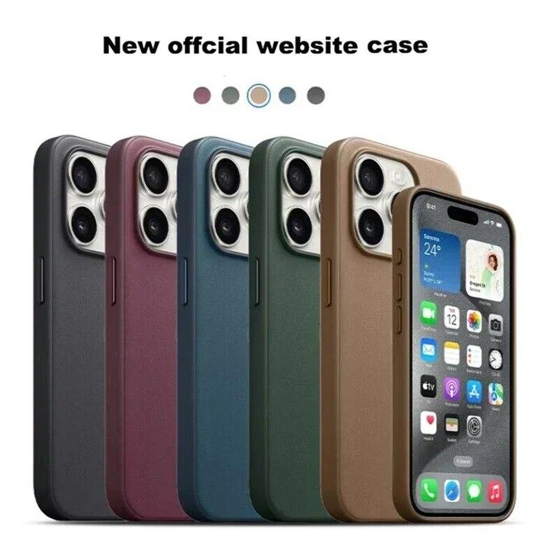 Кожаный чехол FineWoven для iPhone 15 Pro Max Plus с сильным магнитом для чехла Magsafe, защита от падения с беспроводной зарядкой
Кожаный чехол FineWoven для iPhone 15 Pro Max Plus с сильным магнитом для чехла Magsafe, защита от падения с беспроводной зарядкой