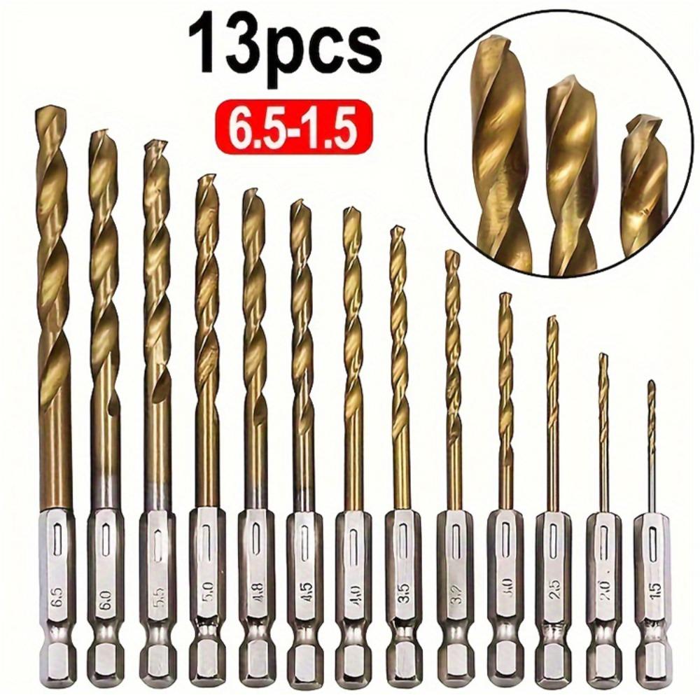Портативное титановое спиральное сверло с шестигранным хвостовиком, развертка для электроинструмента, быстрорежущая сталь 1,5-6,5 мм, сверло-открывалка для отверстий коричневый
Портативное титановое спиральное сверло с шестигранным хвостовиком, развертка для электроинструмента, быстрорежущая сталь 1,5-6,5 мм, сверло-открывалка для отверстий коричневый