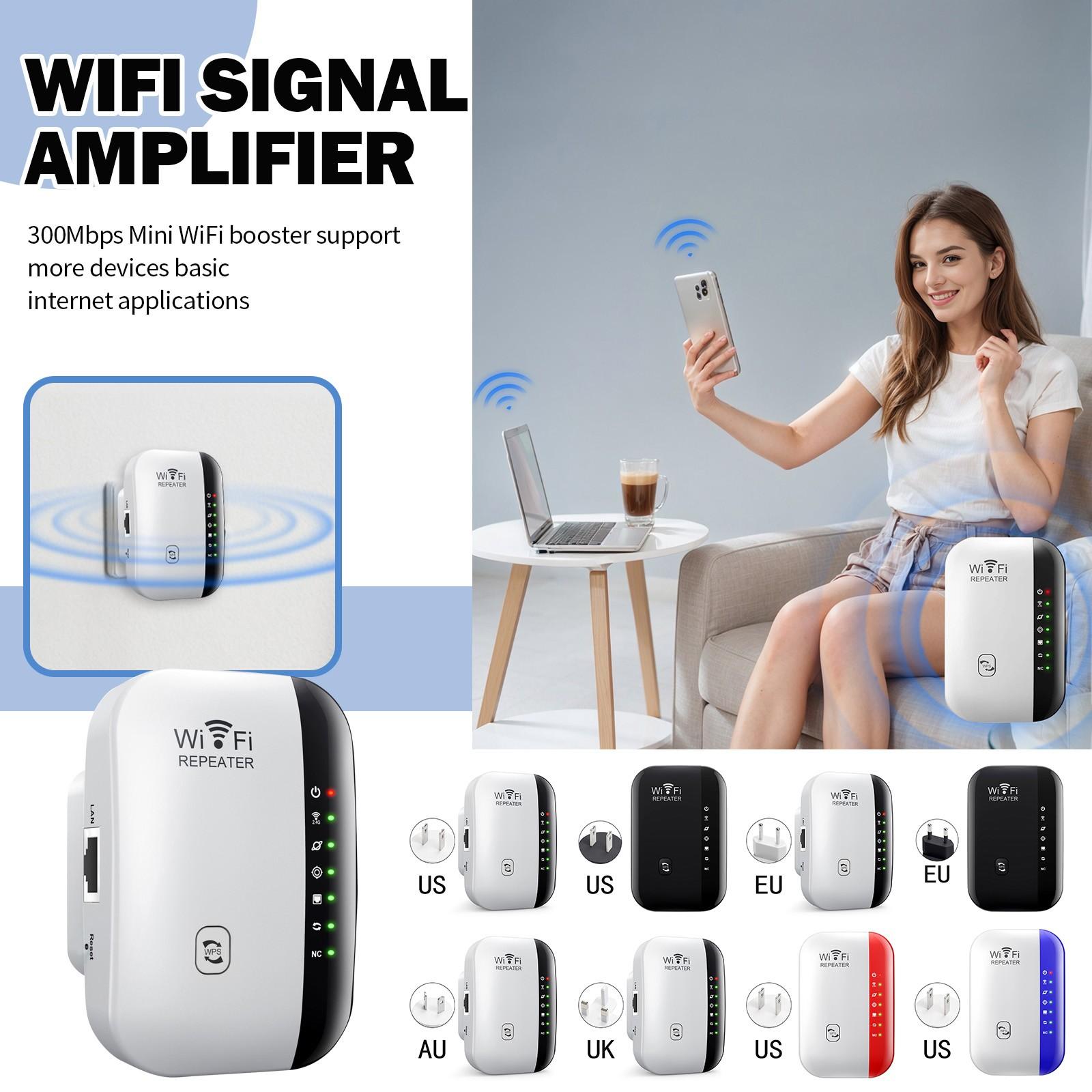Підсилювач WiFi, підсилювач сигналу розширювача WiFi, повторювач WiFi, розширювач WiFi, підсилювач Wi-Fi для ігор One Size
Підсилювач WiFi, підсилювач сигналу розширювача WiFi, повторювач WiFi, розширювач WiFi, підсилювач Wi-Fi для ігор One Size
