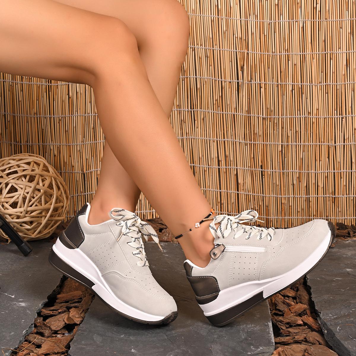 Fashion Spring Autumn New Style Slope Heel Fashion Single Shoes for Women Versatile Casual Sports Simple Thick Bottom Casual Shoes 36 серый
Fashion Spring Autumn New Style Slope Heel Fashion Single Shoes for Women Versatile Casual Sports Simple Thick Bottom Casual Shoes 36 серый