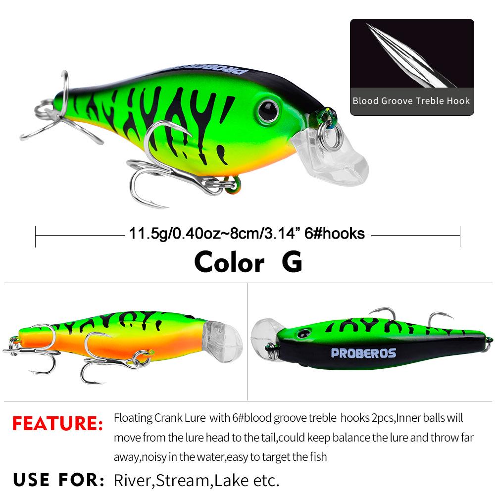 8cm 11.5g Bionic Rock Lure - Little Fat Hard Plastic Bait
8cm 11.5g Bionic Rock Lure - Little Fat Hard Plastic Bait