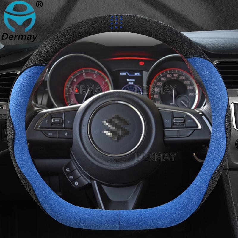for Suzuki Swift 2017 2018 DERMAY Suede Leather Car Steering Wheel Cover Non-slip Auto Accessories
for Suzuki Swift 2017 2018 DERMAY Suede Leather Car Steering Wheel Cover Non-slip Auto Accessories