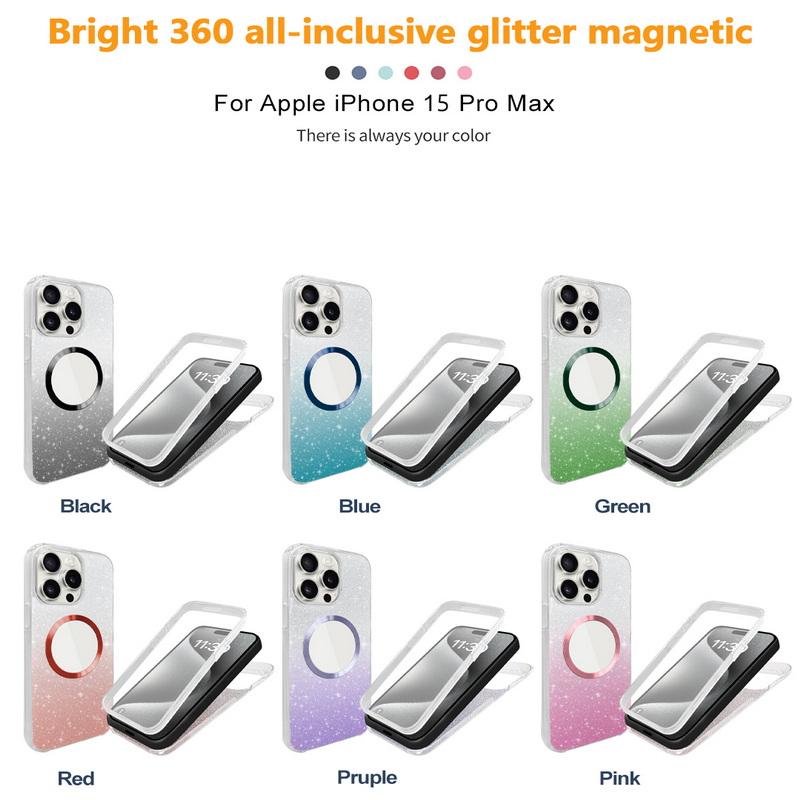 360 All-Inclusive Glitter Clear Phone Case For iPhone 16 Pro Max 15 Plus 14 Pro 13 12 11 For Magsafe Shockproof Slim Transparent Magnetic Cover iPhone 16 розовый
360 All-Inclusive Glitter Clear Phone Case For iPhone 16 Pro Max 15 Plus 14 Pro 13 12 11 For Magsafe Shockproof Slim Transparent Magnetic Cover iPhone 16 розовый