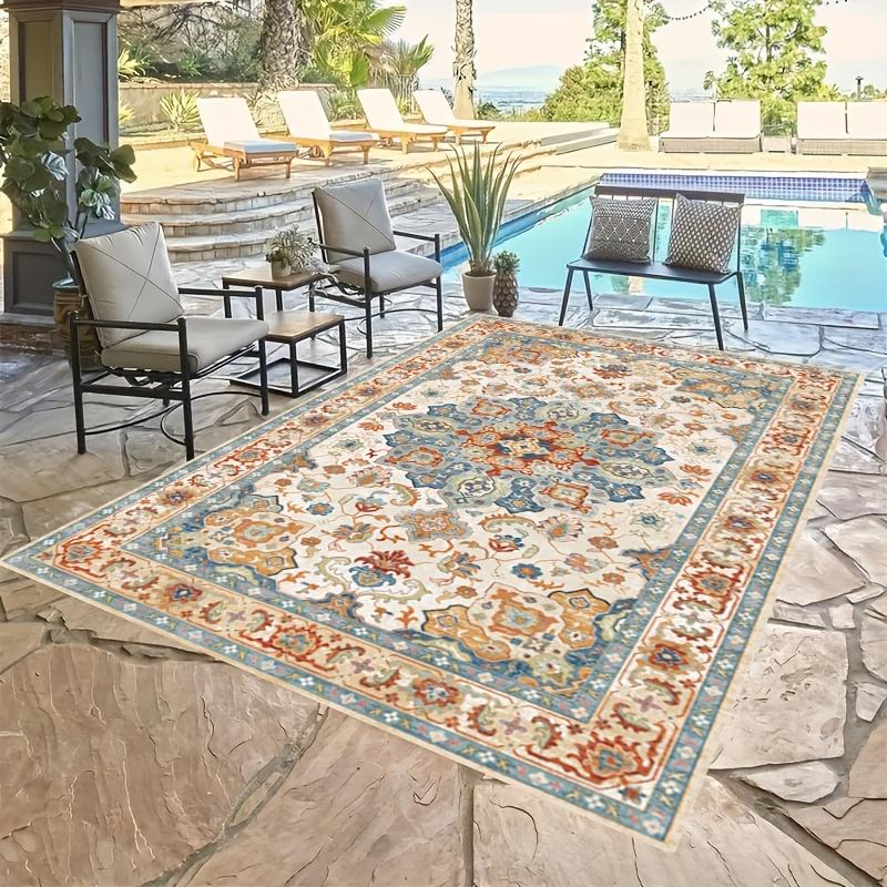 1pc Golden Diamond Velvet Bohemian Vintage Large Outdoor Rug, Machine Washable Polyester Soft Patio Rug, Suitable for RV Camping, Picnics, Outings, 160*230cm / 62.99*90.55In
1pc Golden Diamond Velvet Bohemian Vintage Large Outdoor Rug, Machine Washable Polyester Soft Patio Rug, Suitable for RV Camping, Picnics, Outings, 160*230cm / 62.99*90.55In