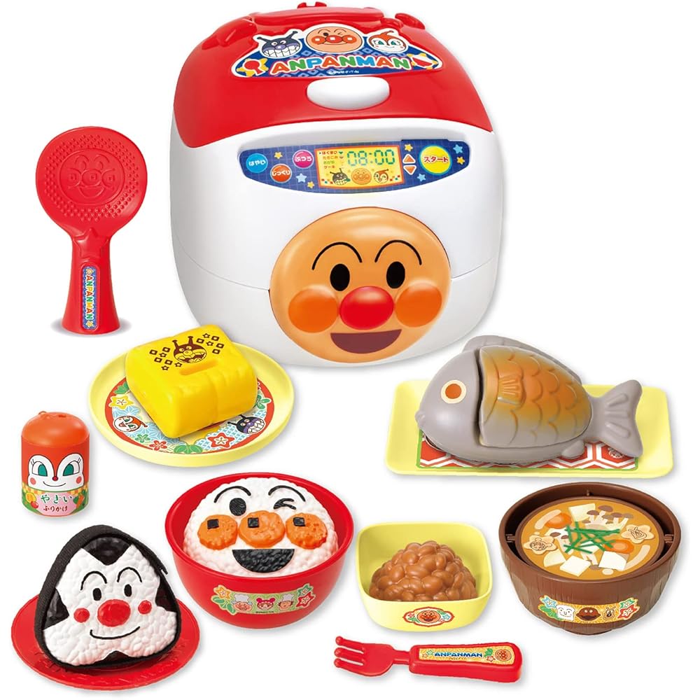 Joy Palette Anpanman Rice Ball Maker with Talking Rice Cooker and 100% Energy Japanese Cuisine Set
Joy Palette Anpanman Rice Ball Maker with Talking Rice Cooker and 100% Energy Japanese Cuisine Set