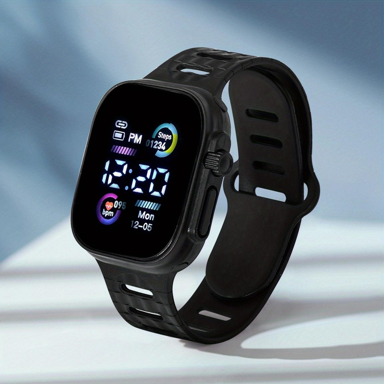 Светодиодный дисплей Цифровые детские часы Спортивные для мальчиков и девочек Светящиеся Детские электронные наручные часы Студенческие часы Подарки Relojes
Светодиодный дисплей Цифровые детские часы Спортивные для мальчиков и девочек Светящиеся Детские электронные наручные часы Студенческие часы Подарки Relojes