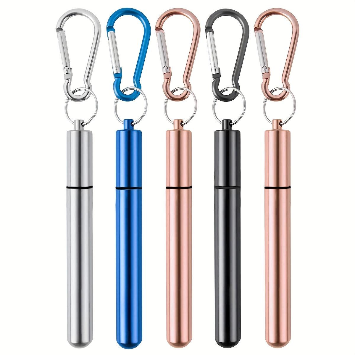 5 Pack Stainless Steel Straws, Reusable Straws, Metal Straws Reusable with Aluminum Case, Cleaning Brush, and Keychains
5 Pack Stainless Steel Straws, Reusable Straws, Metal Straws Reusable with Aluminum Case, Cleaning Brush, and Keychains