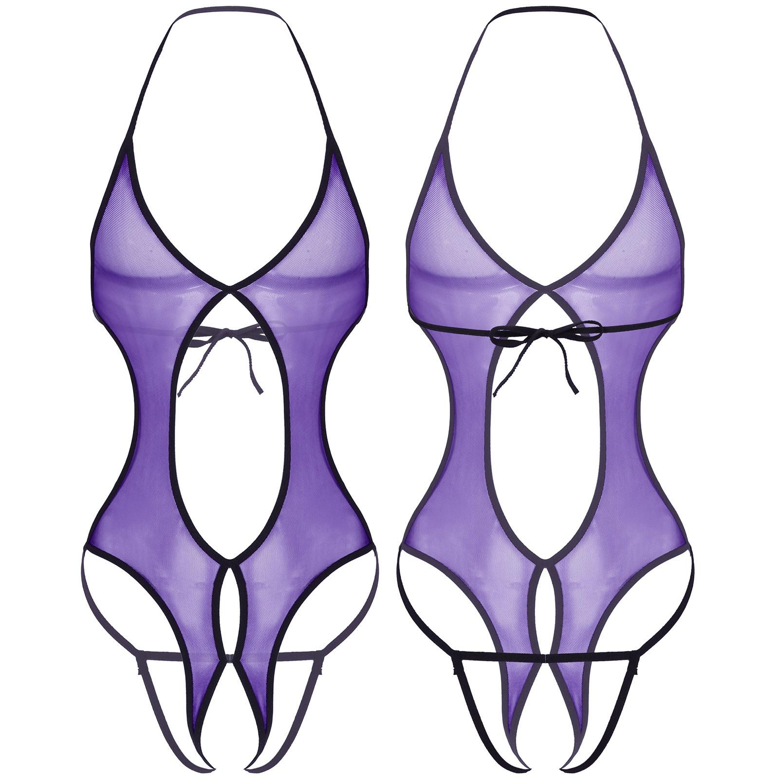 Чоловічі жіночі прозорі сітчасті боді, цільні купальні костюми з застібками, купальні костюми, купальні костюми One Size фіолетовий
Чоловічі жіночі прозорі сітчасті боді, цільні купальні костюми з застібками, купальні костюми, купальні костюми One Size фіолетовий