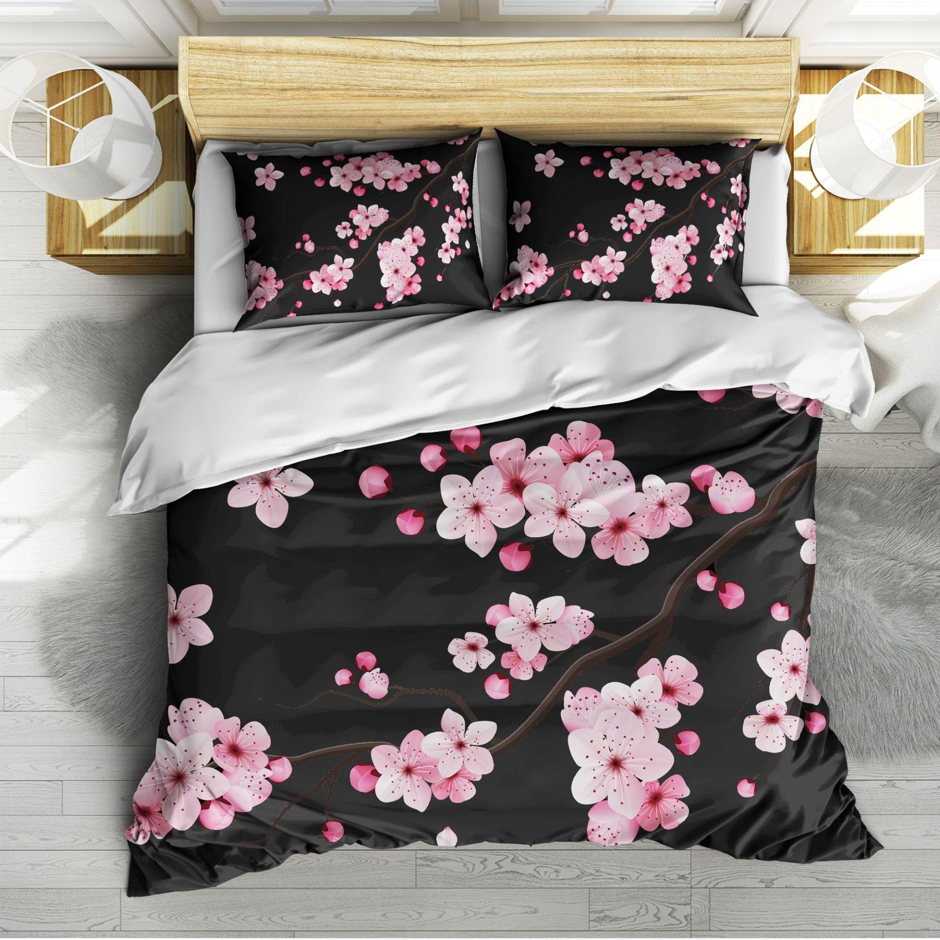 3D Digital Printing Black Plum Blossom, Home Textile Bedding Bed Sheet Quilt Cover Three-Piece Set cover 135 * 200 * 1 and 50 * 75 * 1
3D Digital Printing Black Plum Blossom, Home Textile Bedding Bed Sheet Quilt Cover Three-Piece Set cover 135 * 200 * 1 and 50 * 75 * 1