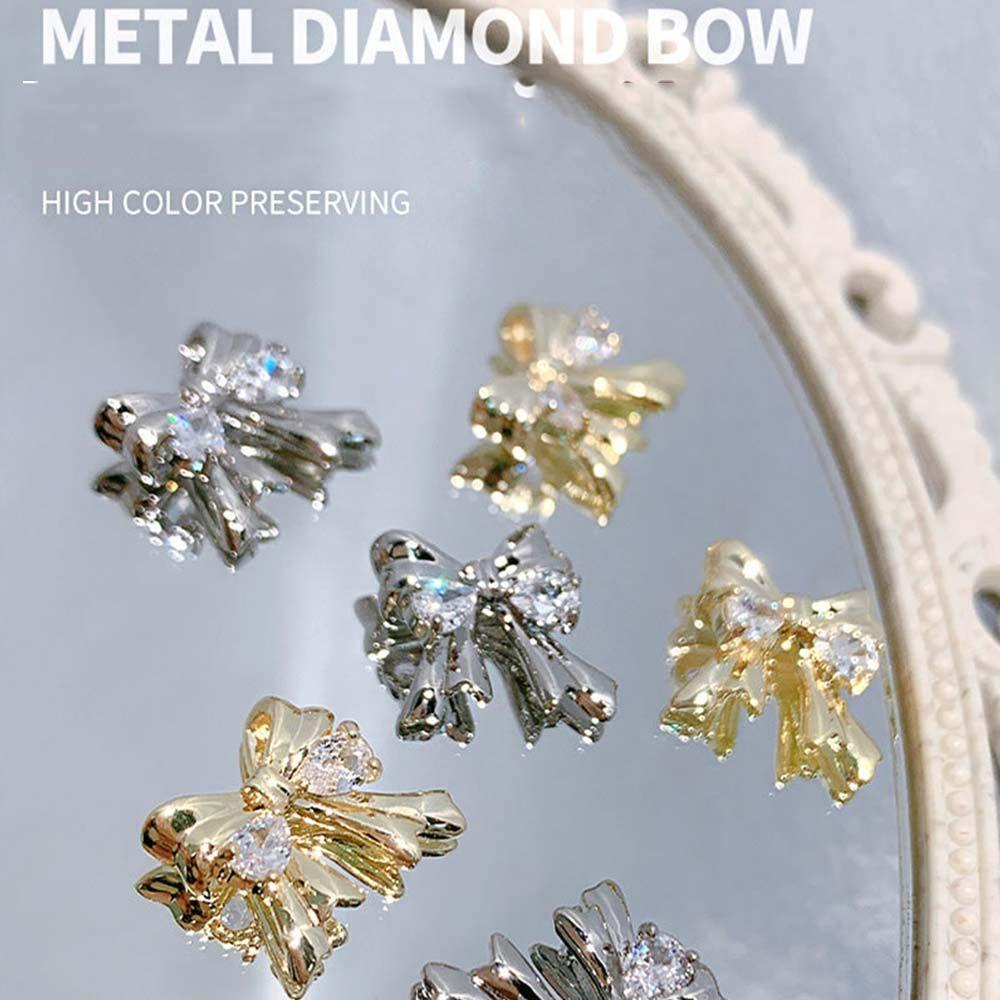 Zircon Crystal Nail Jewelry Ribbon Bow Nail Decoration Bowknot Nail Rhinestone Bowknot Nail Drills
Zircon Crystal Nail Jewelry Ribbon Bow Nail Decoration Bowknot Nail Rhinestone Bowknot Nail Drills